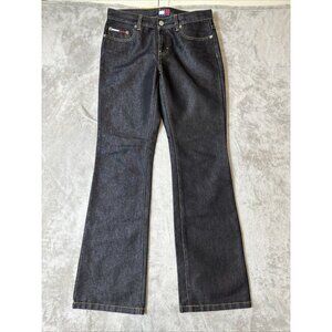 Women’s Vintage Tommy Hilfiger Denim Jeans Y2K Black Straight Size 5